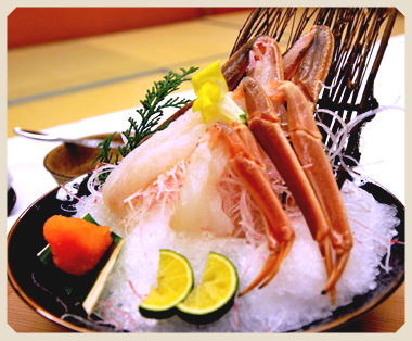 松葉ガニカニ刺・カニしゃぶコース